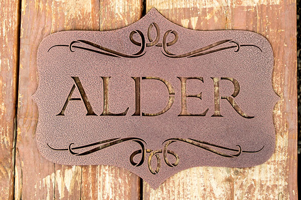 Powder Coated Name Signs