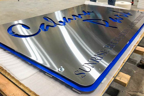 Powder Coated Layered Signs