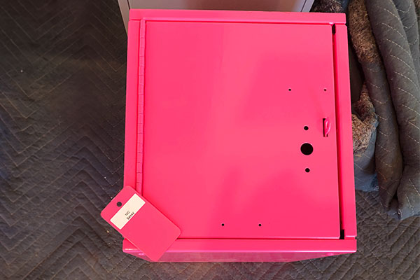 Powder Coated Lockers In Sassy Pink
